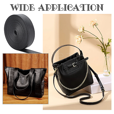 4M Flat Imitation Leather Cord LC-WH0011-03B-01-1