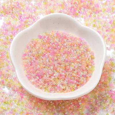 Transparent Colours Glass Seed Beads SEED-H003-01K-1