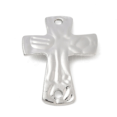 Alloy Textured Religion Cross Links Connector Charms FIND-Z127-01P-04-1