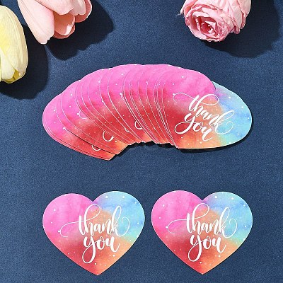 Coated Paper Thank You Greeting Card DIY-FS0007-76B-1