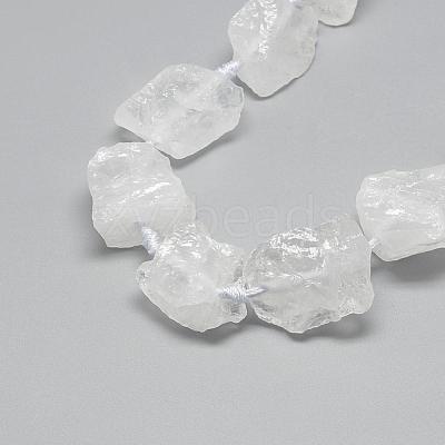 Natural Quartz Crystal Beads Strands G-R421-16-1