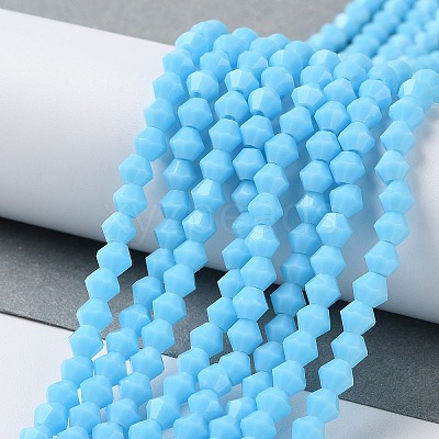 Opaque Solid Color Imitation Jade Glass Beads Strands LS-GLAA-F029-P4mm-12-1