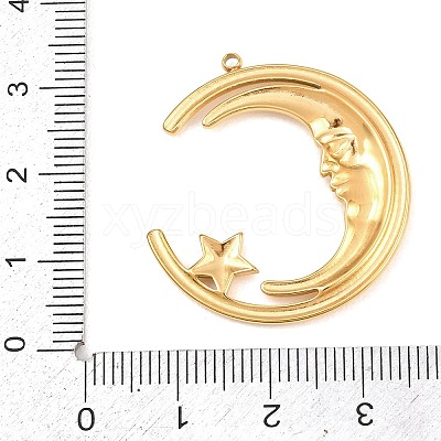 304 Stainless Steel Pendants STAS-H248-02G-1