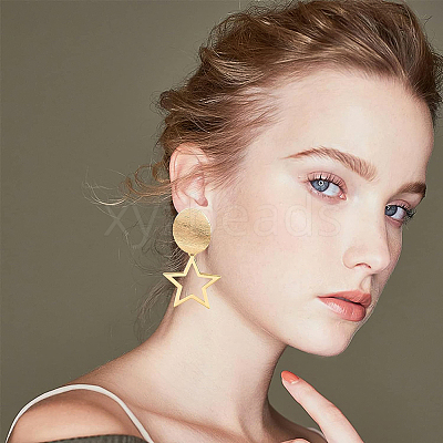 20Pcs 2 Style Brass Open Back Bezel Pendants KK-BC0001-95-1