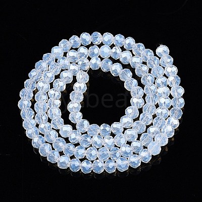 Electroplate Glass Beads Strands EGLA-A044-J4mm-A06-1