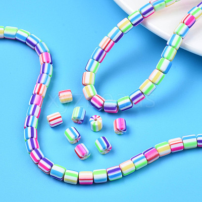 Handmade Polymer Clay Bead Strands CLAY-ZX006-01M-1