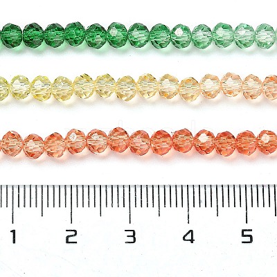 Transparent Painted Glass Beads Strands LS-DGLA-A034-T3mm-A04-1