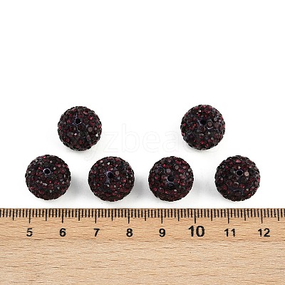 Grade A Rhinestone Pave Disco Ball Beads RB-Q104-1-1