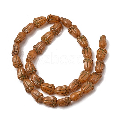 Painted Glass Beads Strands GLAA-Z021-16C-1