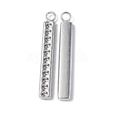 Tarnish Resistant 304 Stainless Steel Pendant Cabochon Settings STAS-C066-15P-1