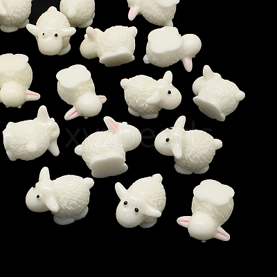 Sheep Resin Cabochons X-CRES-R183-36-1
