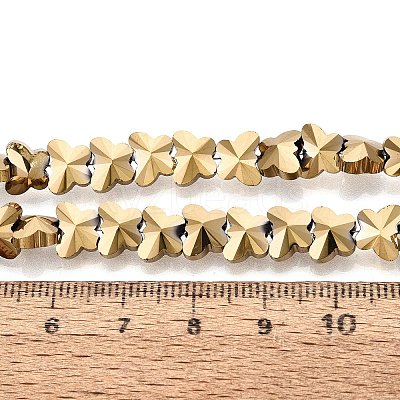 Electroplate Glass Beads Strands EGLA-Q135-04A-A01-1
