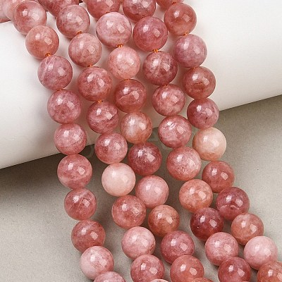 Natural Dyed White Jade Beads Strands GG-CBAEB22-B01-8mm-09-1