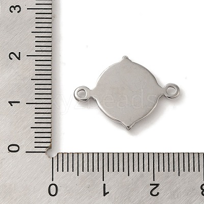 304 Stainless Steel Cabochon Connector Setting X-STAS-C110-09P-1