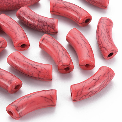 Opaque Crackle Acrylic Beads MACR-S372-001N-005-1