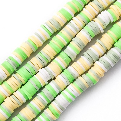 Handmade Polymer Clay Beads Strands CLAY-R089-6mm-T02B-12-1
