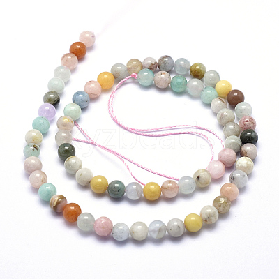 Natural Mixed Stone Beads Strands G-K224-05-6mm-1