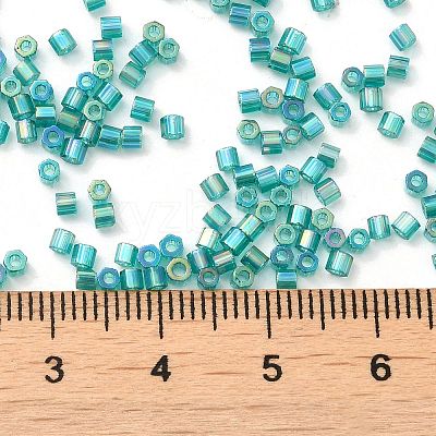 Transparent Colours AB Glass Seed Beads SEED-S042-19B-03-1