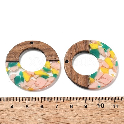 Resin and Walnut Pendants FIND-R051-13G-1