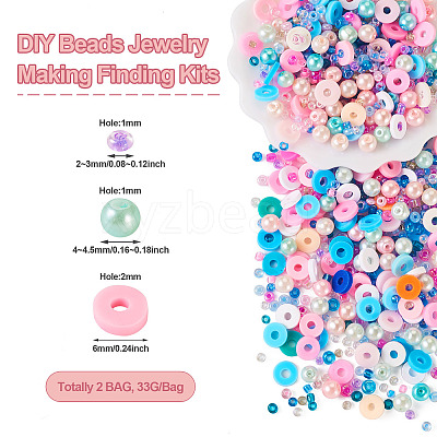 DIY Beads Jewelry Making Finding Kits DIY-TAC0009-10C-1