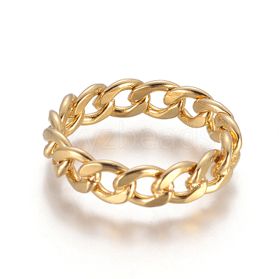 Unisex 304 Stainless Steel Rings X-RJEW-L092-01G-17mm-1