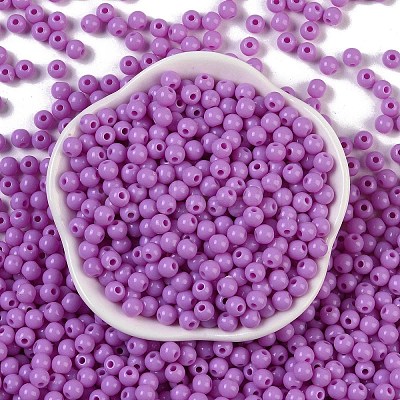 Opaque Acrylic Beads SACR-A007-01C-25-1