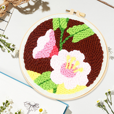 DIY Punch Needle Embroidery Starter Kits for Beginners DIY-WH20013-88B-1