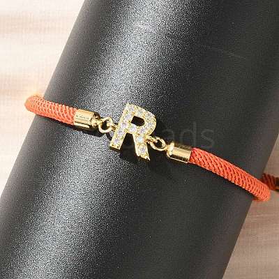 Adjustable Nylon Cord Bracelets X-BJEW-C096-01G-18-1
