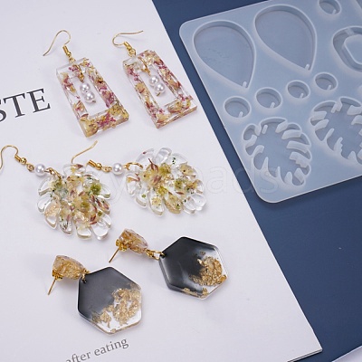 DIY Pendant Earring Silicone Molds X-DIY-L021-67-1