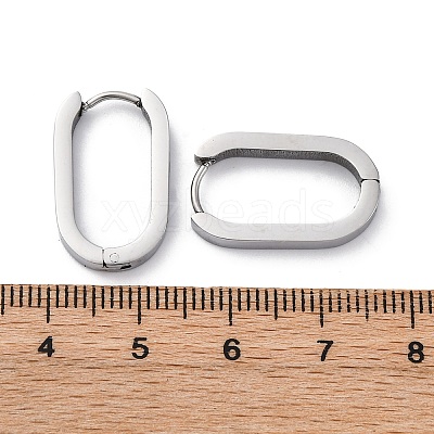 Tarnish Resistant 304 Stainless Steel Huggie Hoop Earrings STAS-H156-11C-P-1