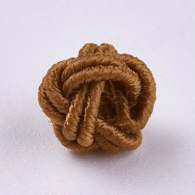 Polyester Weave Beads WOVE-K001-A15-1