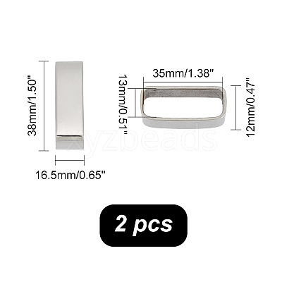 Stainless Steel Belt Loop Keepers FIND-WH0110-795-1