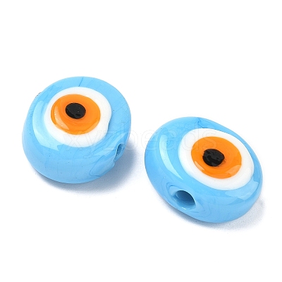 Handmade Evil Eye Lampwork Beads LAMP-G168-02I-1