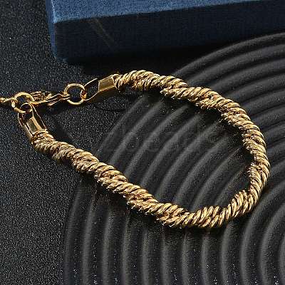 6MM 304 Stainless Steel Round Rope Chain Bracelets SA-CBA2696-25G-1