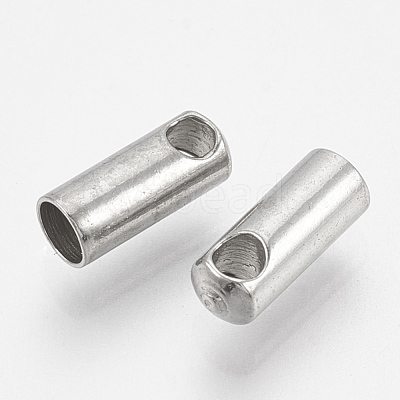 Tarnish Resistant 201 Stainless Steel Cord Ends STAS-S028-33-1