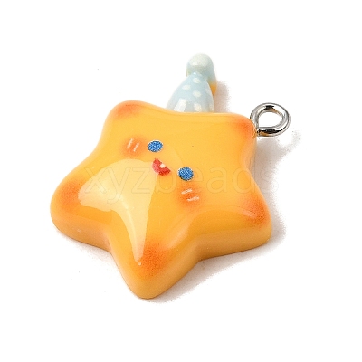 Opaque Resin Pendants RE-CBAAB56-03-1