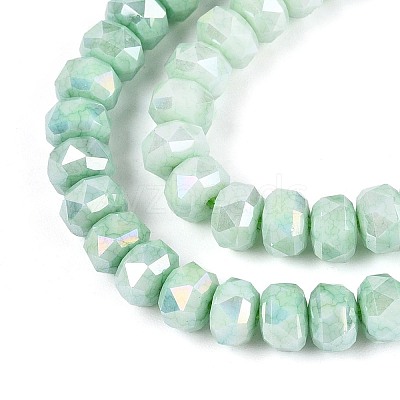 Anti-Tarnish Electroplate Glass Beads Strands GLAA-T025-6mm-11C-1