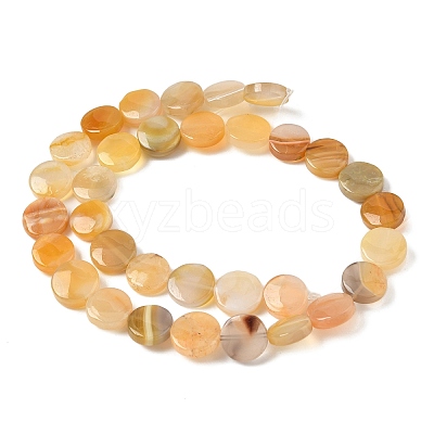 Natural Yellow Botswana Agate Beads Strands G-F790-H04-02-1
