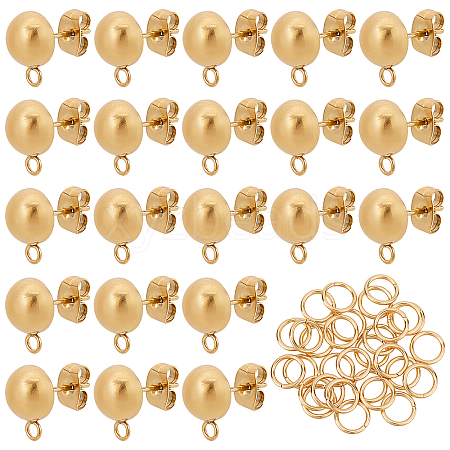 DICOSMETIC 30Pcs 304 Stainless Steel Stud Earring Findings STAS-DC0006-92-1