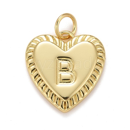 Rack Plating Real 18K Gold Plated Brass Pendants KK-E260-01G-B-1