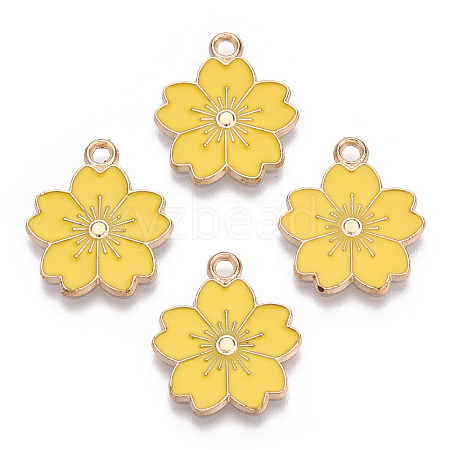 Alloy Enamel Pendants X-ENAM-S121-115L-1