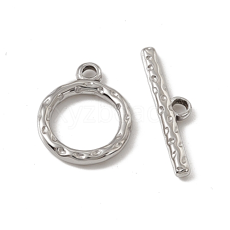 Non-Tarnish 201 Stainless Steel Toggle Clasps STAS-J401-VC799-1