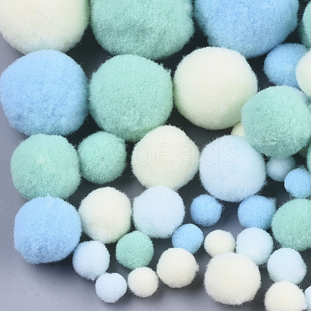 DIY Doll Craft Polyester High-elastic Pompon Ball AJEW-R093-01-D04-1