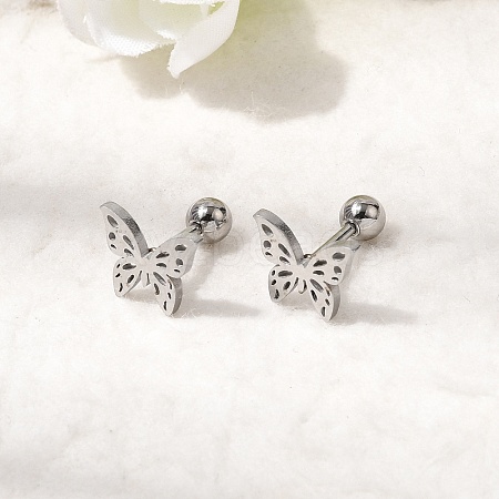 304 Stainless Steel Nose Bone Rings STAS-B126-14P-01-1