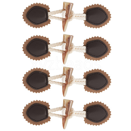 5 Pairs Resin Buttons BUTT-TA0001-48D-1