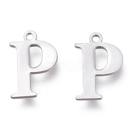 Tarnish Resistant 304 Stainless Steel Charms STAS-H112-P-P-1