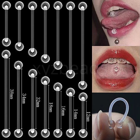 Acrylic Tongue Rings WG0B40E-07-1