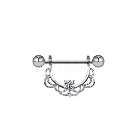 316L Surgical Stainless Steel Nipple Rings WGD1062-01-1