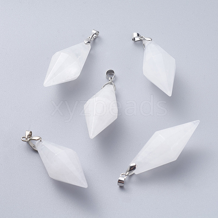 Natural Quartz Crystal Pendants G-G807-D07-1