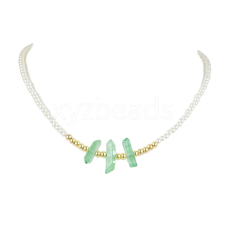 ABS Plastic Imitation Pearl Beaded Necklaces NJEW-JN04859-02-1